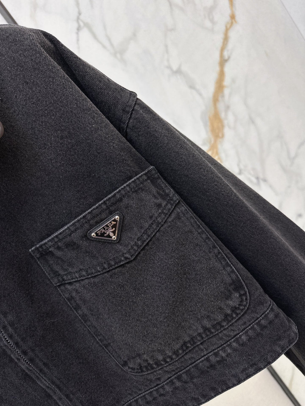 Prada/26 Early Autumn New Lapel Denim Jacket