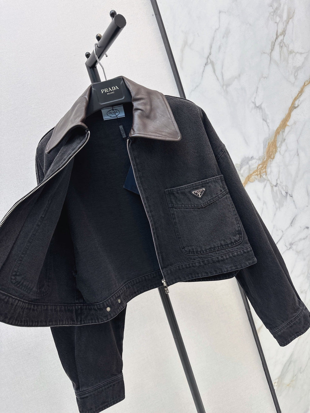 Prada/26 Early Autumn New Lapel Denim Jacket