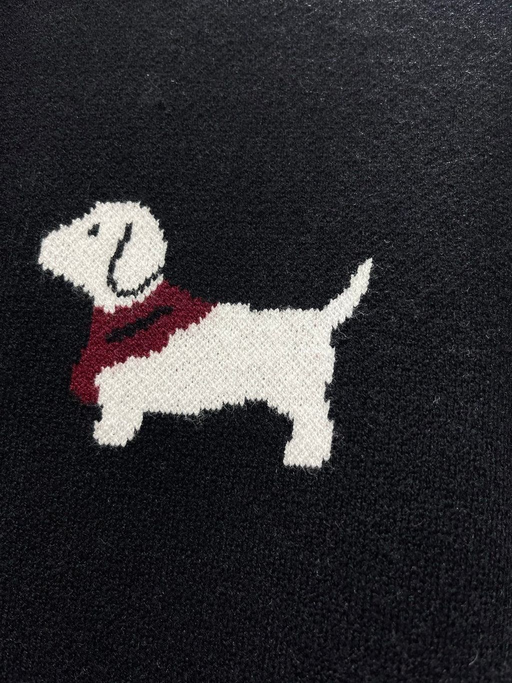 Thom Browne/26 Early Spring New Full-Print Puppy Cardigan Sweater