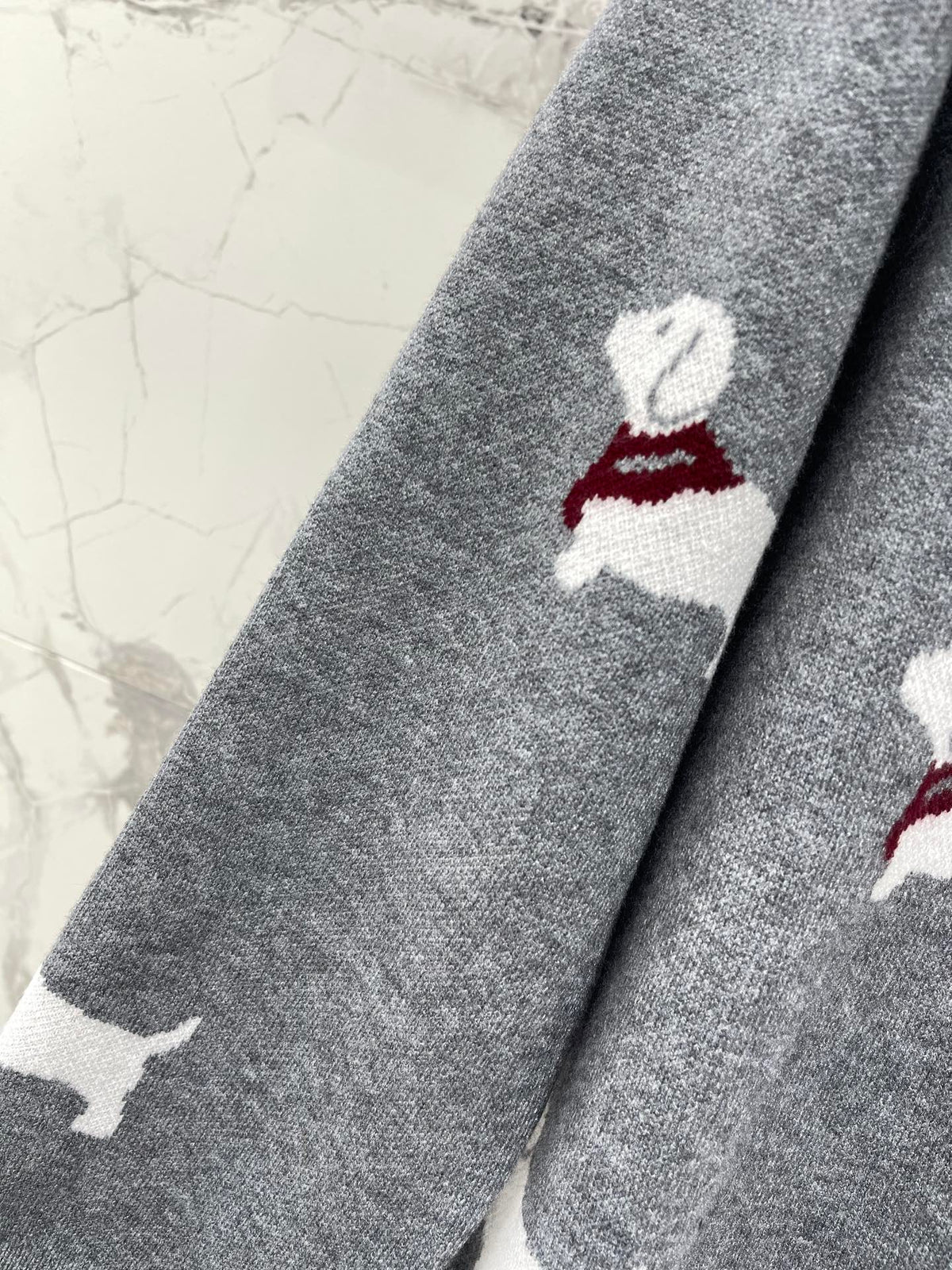 Thom Browne/26 Early Spring New Full-Print Puppy Cardigan Sweater