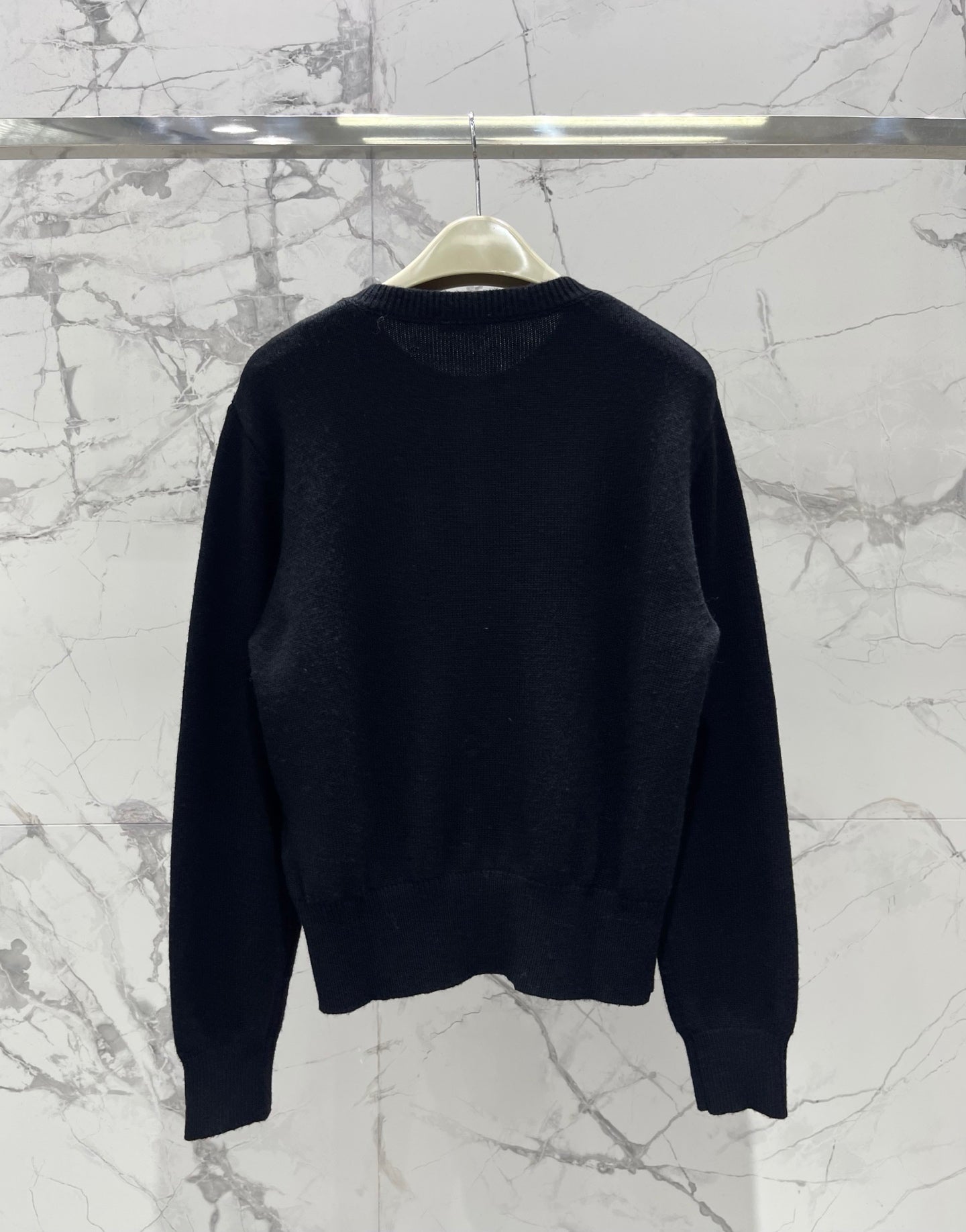 MiuMiu/26 New Early Autumn Knight Logo Wool-Cashmere Blend Cardigan
