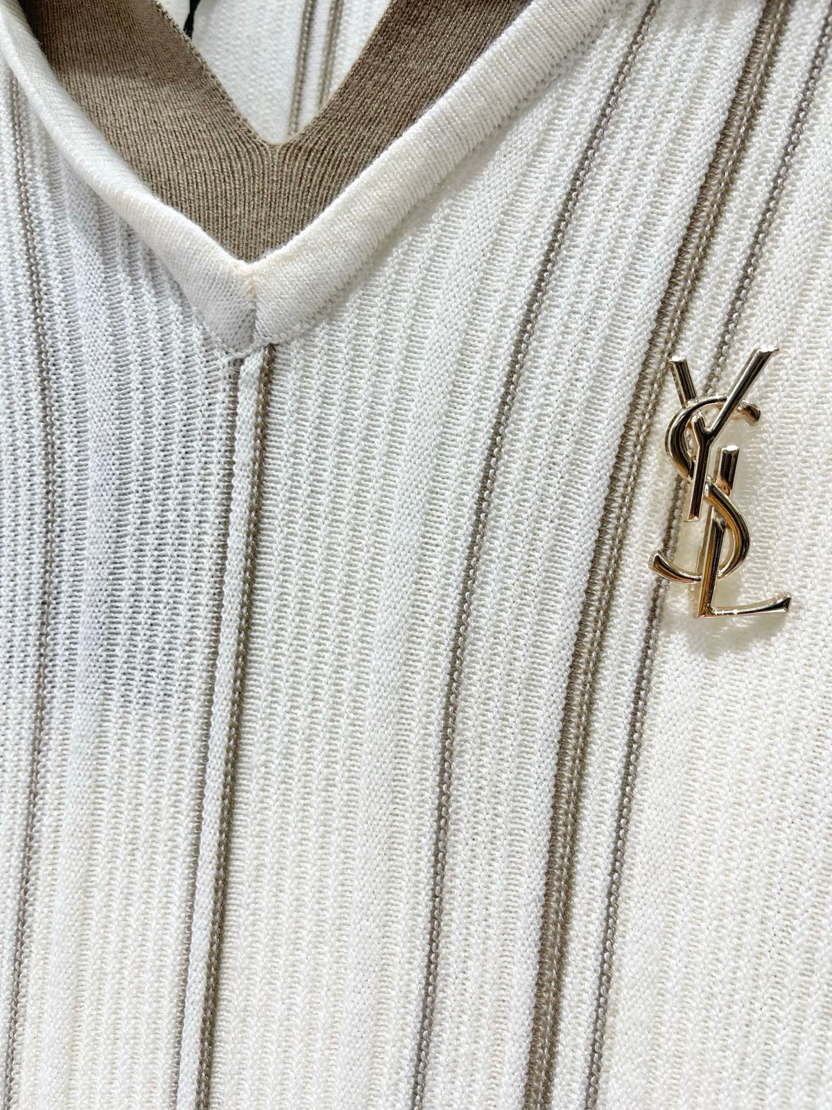 Yves Saint Laurent/26 New Kids' Colorblock Two-in-One Collar Knit Sweater