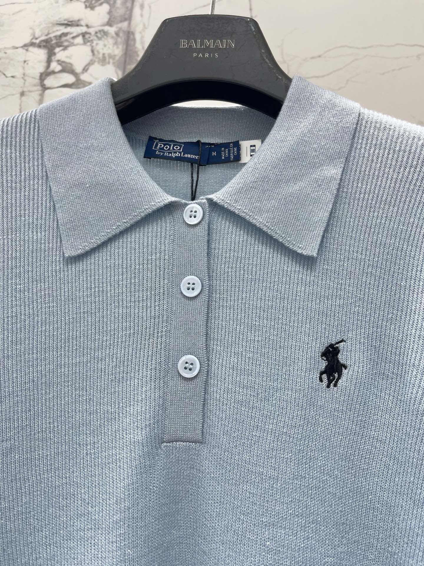 Ralph Lauren / 26 New Polo Collar Embroidered Pony Knit Short Sleeve