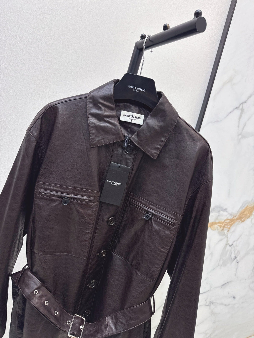 Yves Saint Laurent/26 Latest Retro Leather Jacket
