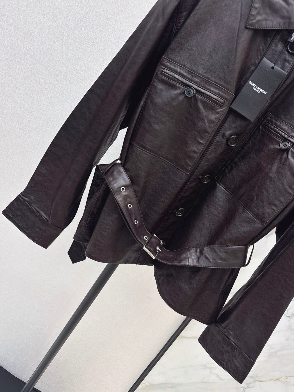 Yves Saint Laurent/26 Latest Retro Leather Jacket