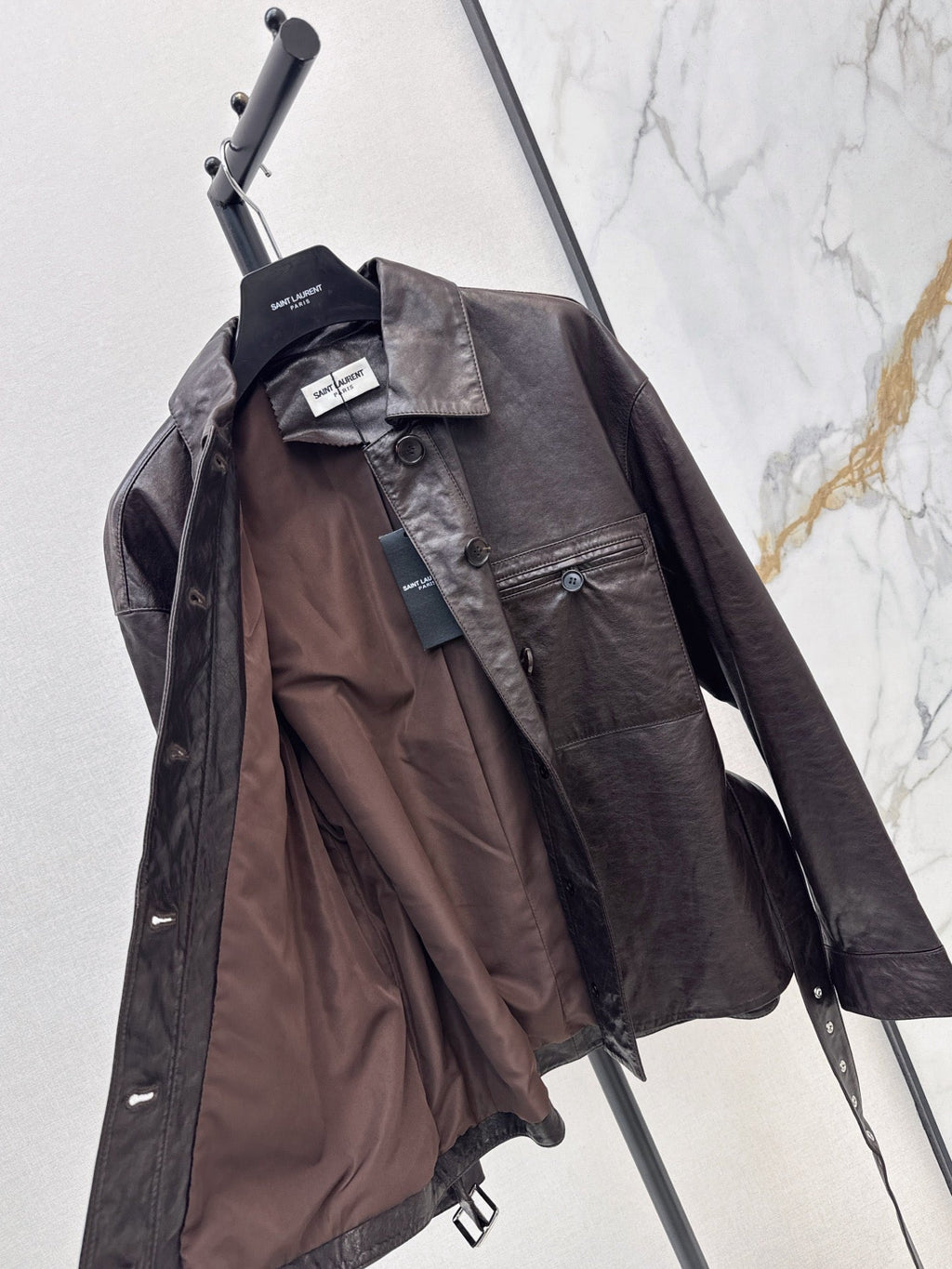 Yves Saint Laurent/26 Latest Retro Leather Jacket