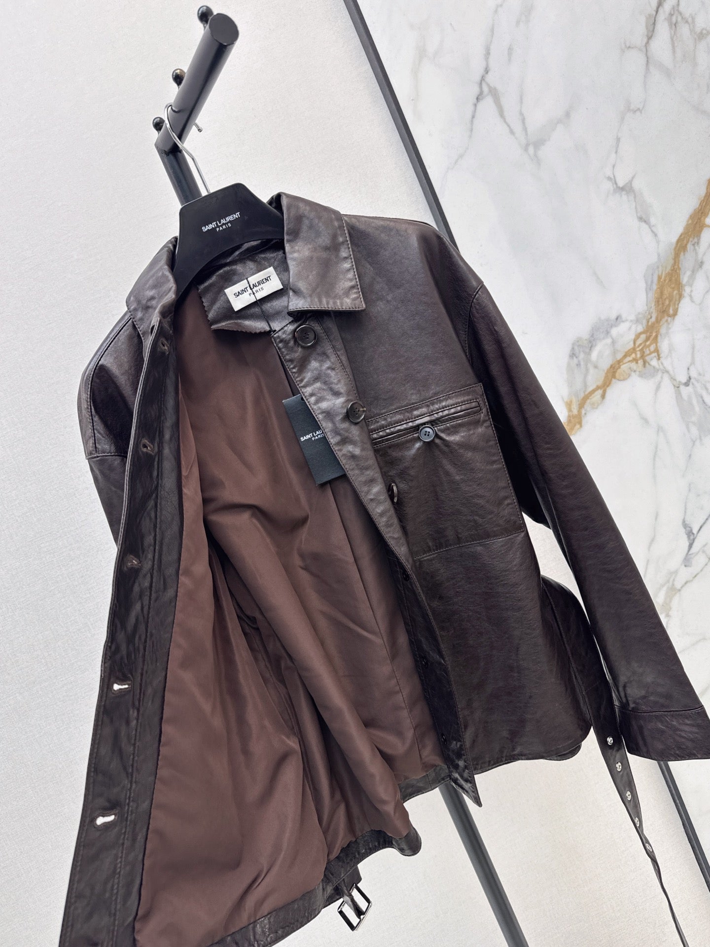 Yves Saint Laurent/26 Latest Retro Leather Jacket