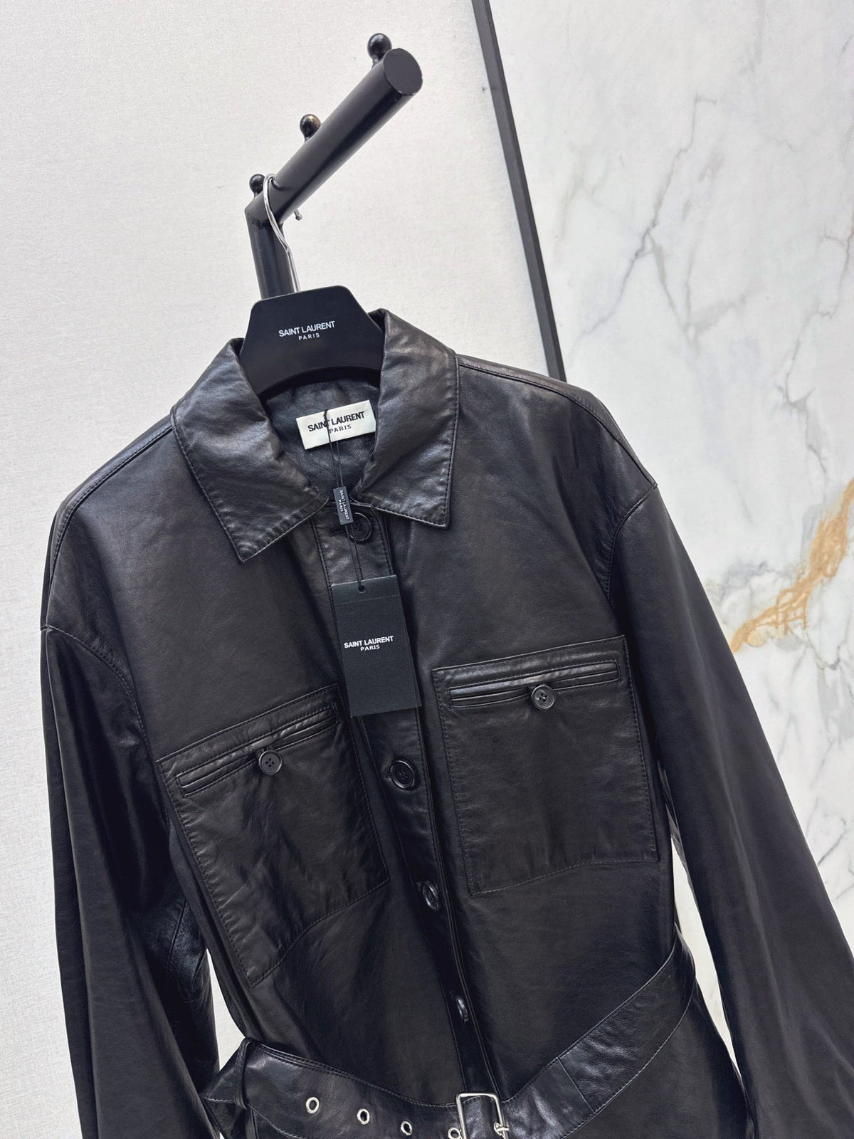 Yves Saint Laurent/26 Latest Retro Leather Jacket