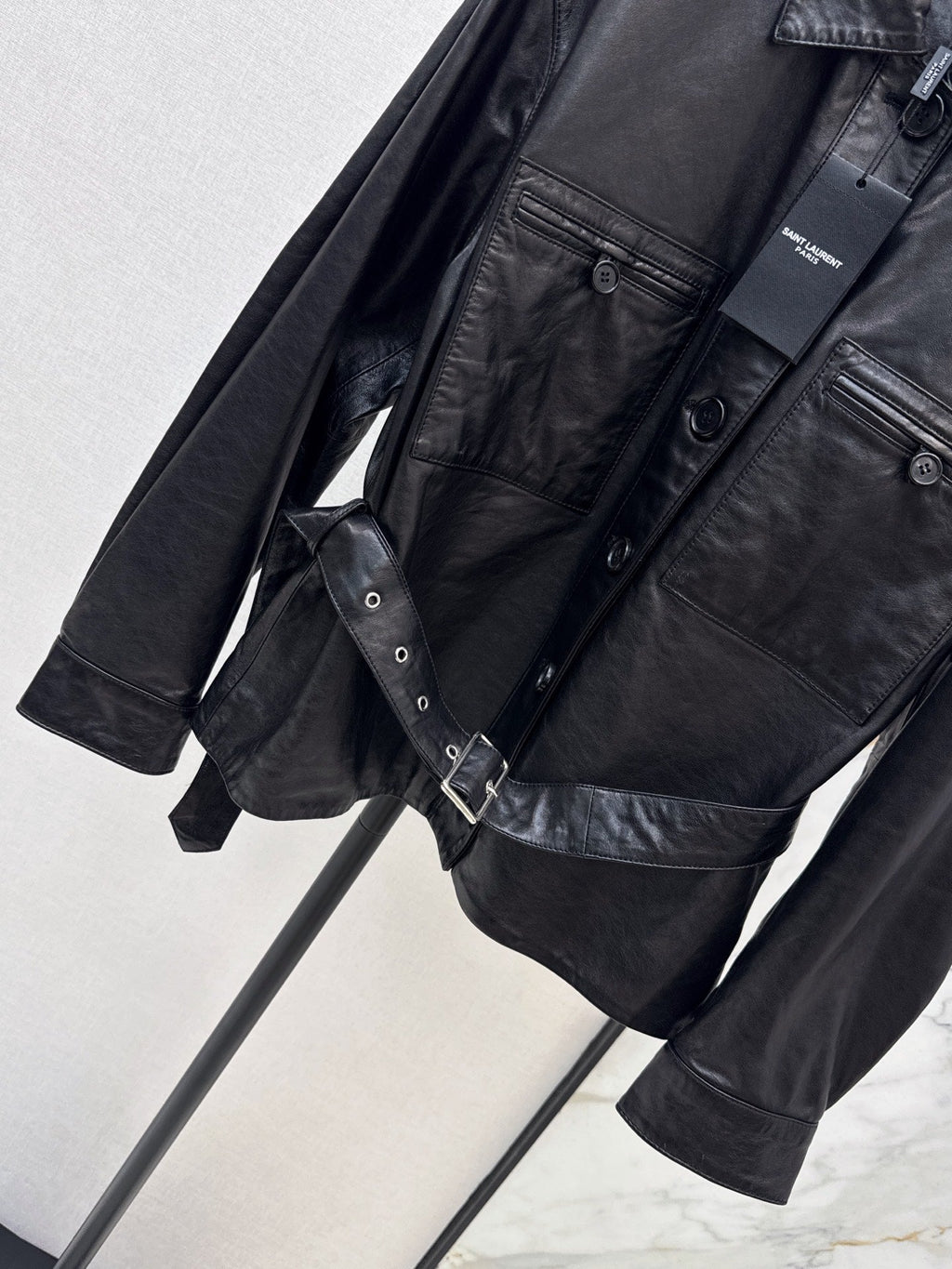 Yves Saint Laurent/26 Latest Retro Leather Jacket