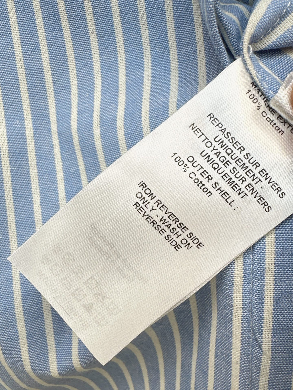 Chloé / 26 Early Autumn Latest Stand Collar Pleated Design Striped Shirt
