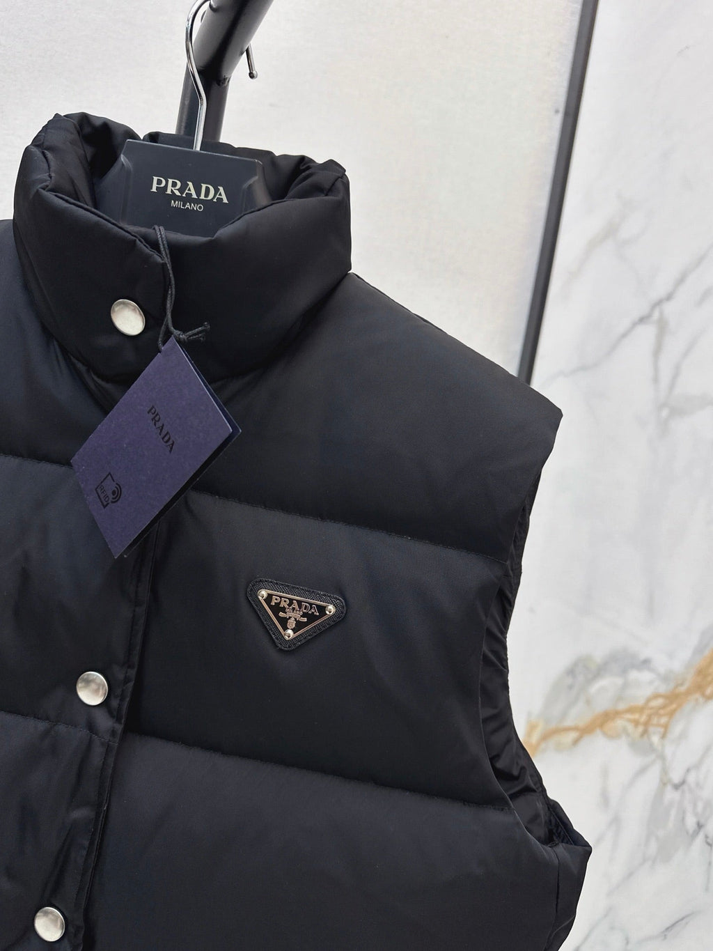 Prada / Latest Fall-Winter Stand Collar Down Vest