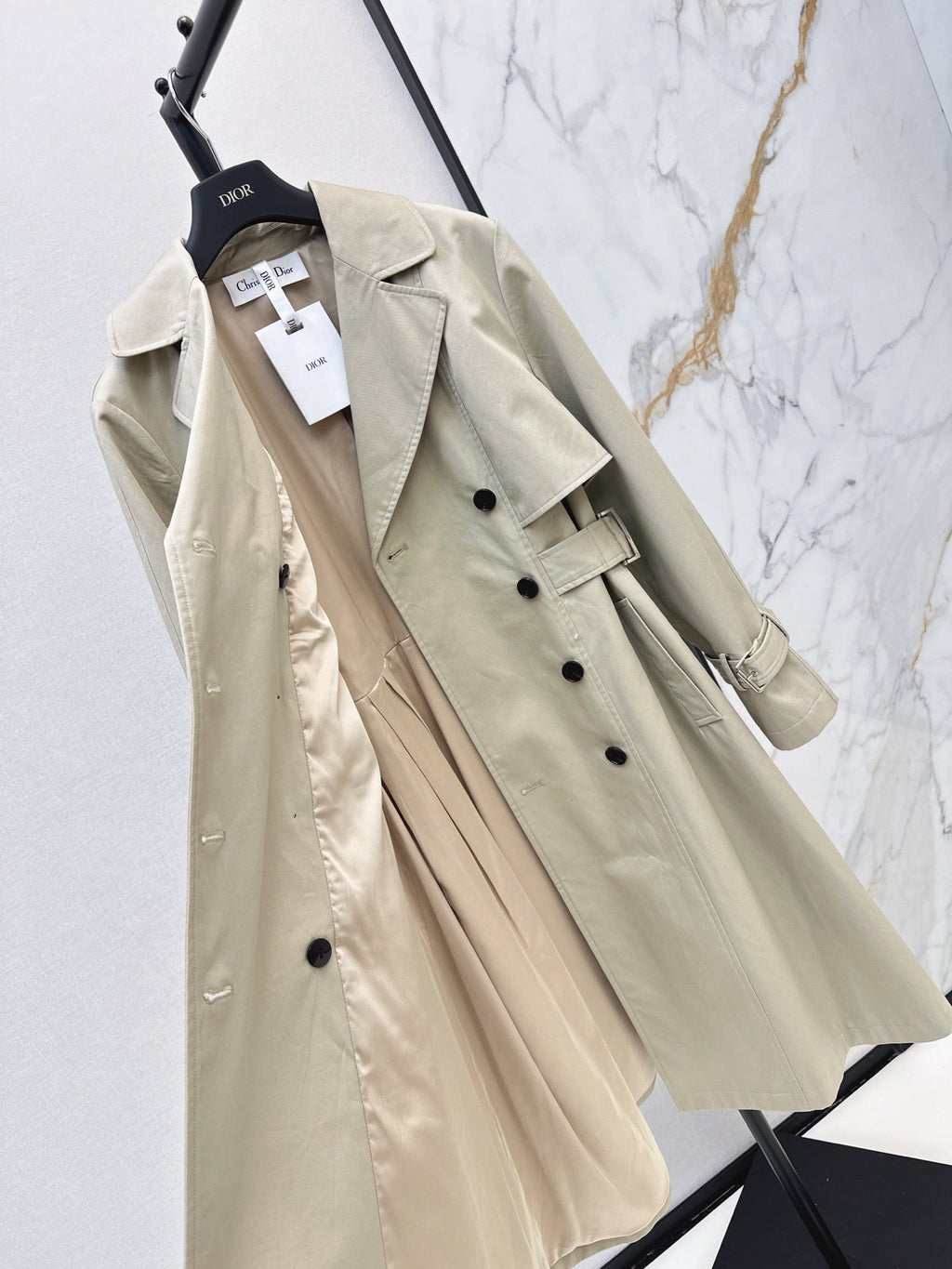 Dior/Early Autumn Latest Khaki Long Trench Coat