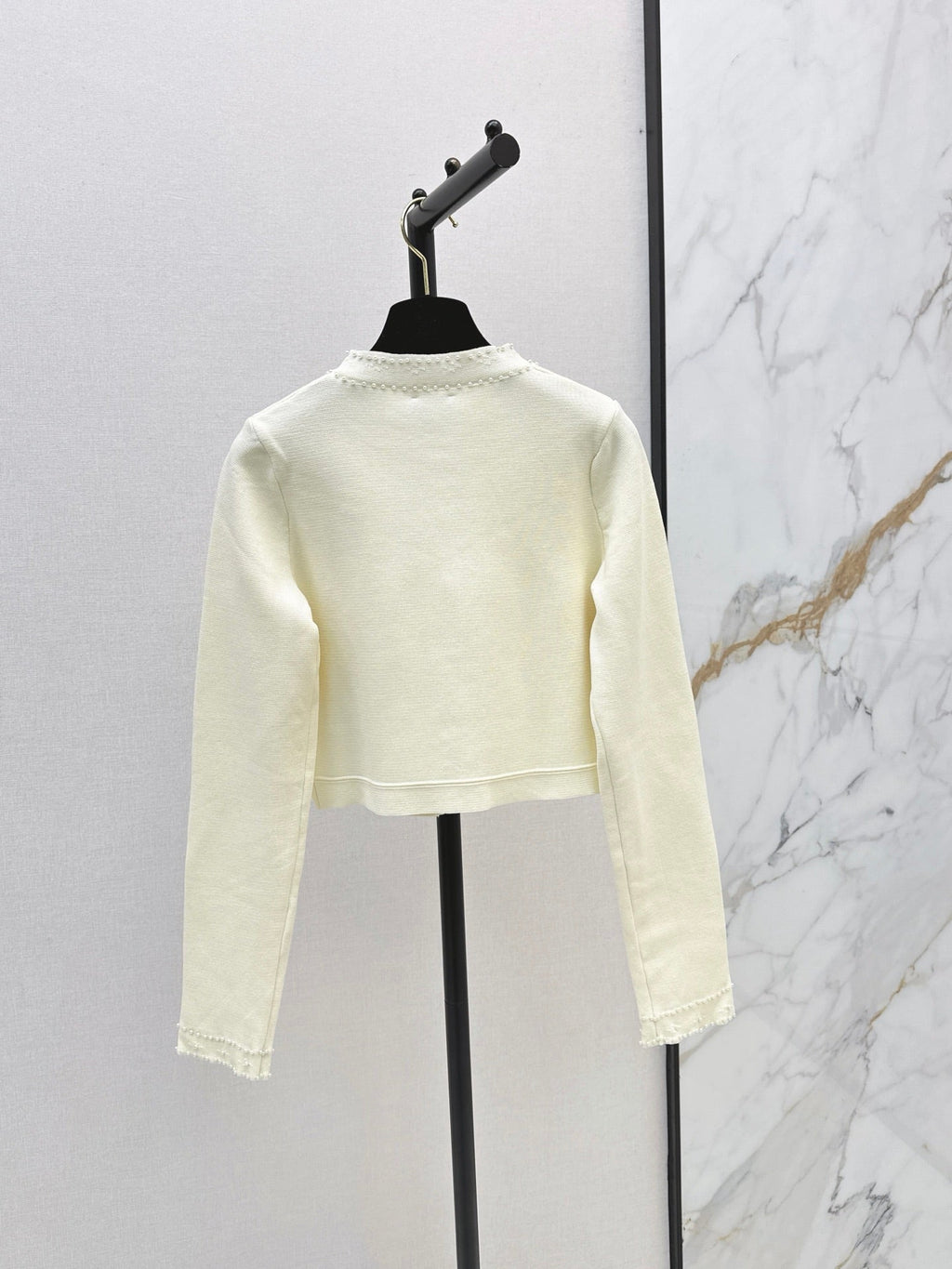 chanel/26 Early Autumn Latest Heavy Beaded Knit Long Sleeve Cardigan