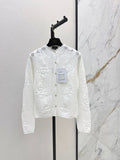 Chanel/26 Early Autumn Latest Hollow Floral Jacquard Knit Cardigan