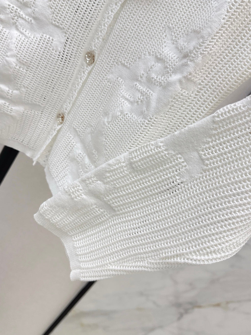 Chanel/26 Early Autumn Latest Hollow Floral Jacquard Knit Cardigan