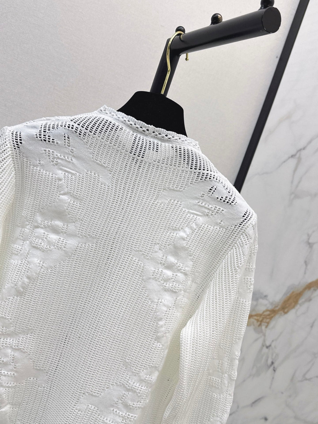 Chanel/26 Early Autumn Latest Hollow Floral Jacquard Knit Cardigan