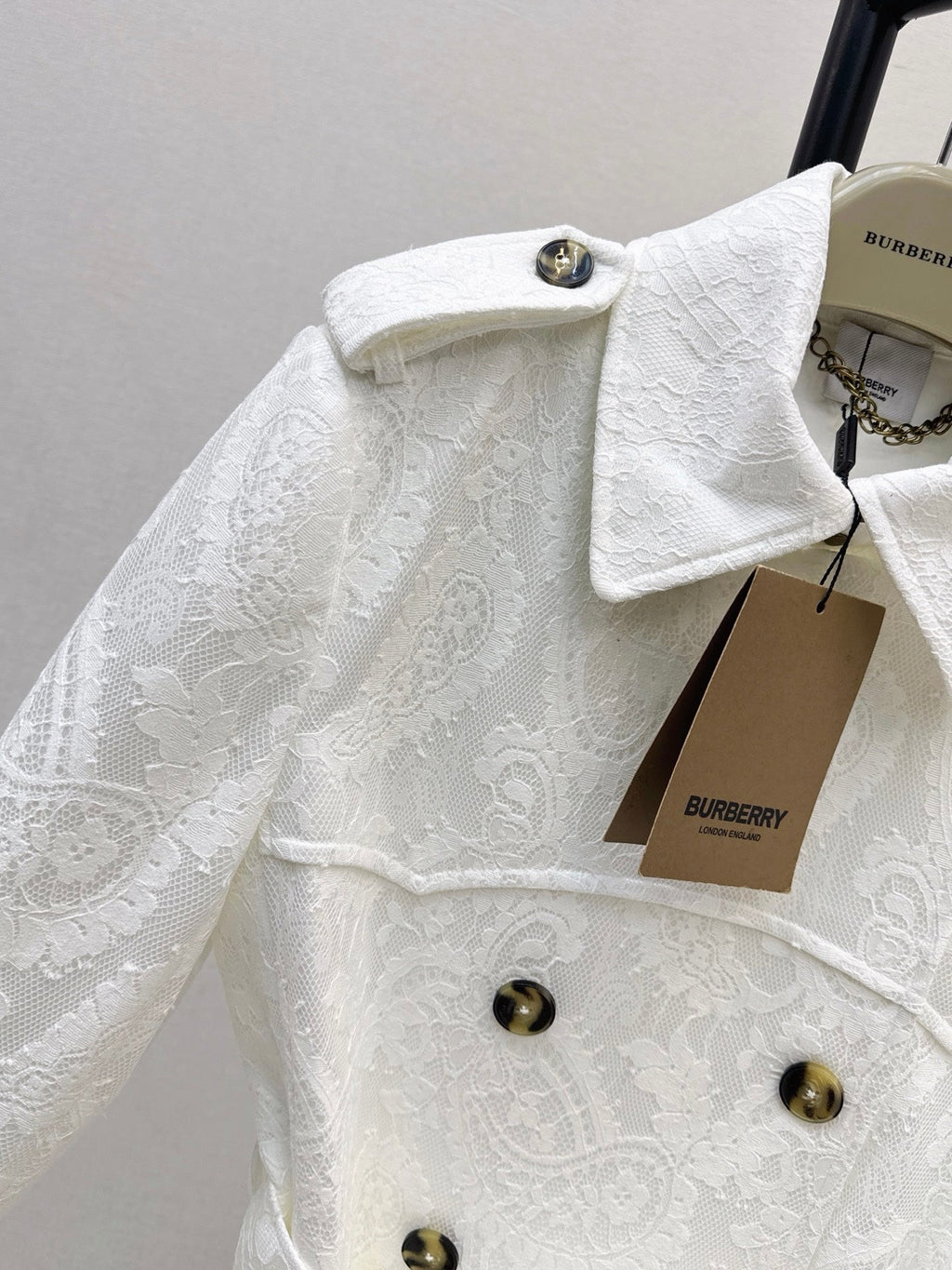 Burberry/26 Fall/Winter Latest Lace Cropped Trench Coat