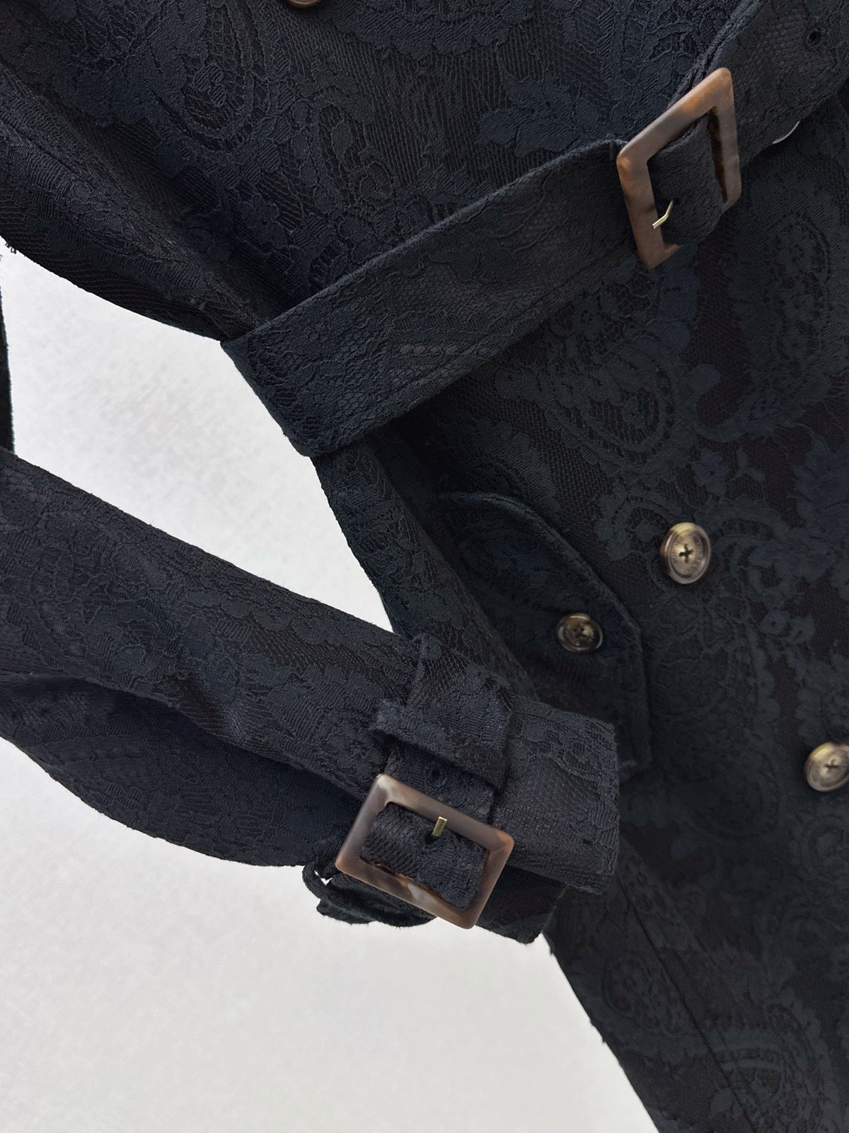 Burberry/26 Fall-Winter Latest Lace Long Trench Coat