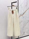 Loro Piana/26 New Wool Tweed Straight-Leg Trousers