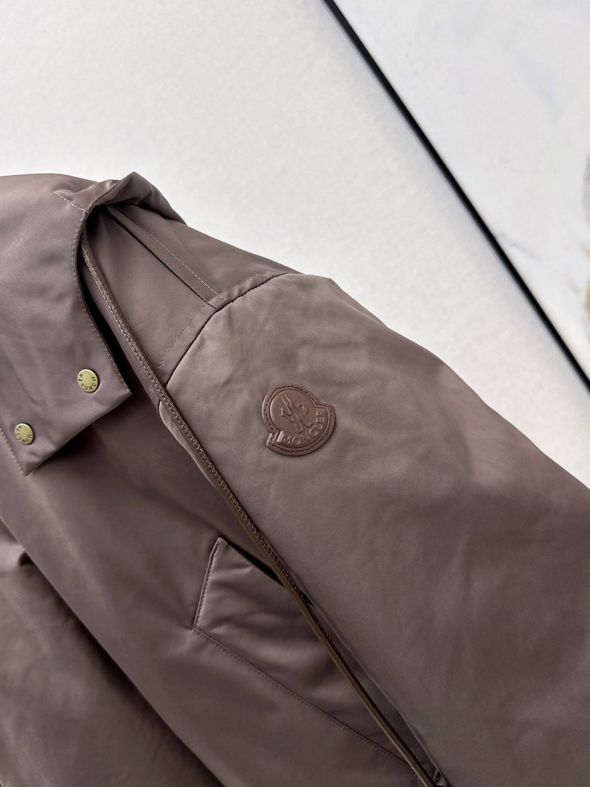 Prada/26 Latest Gray-Coffee Goose Down Short Jacket