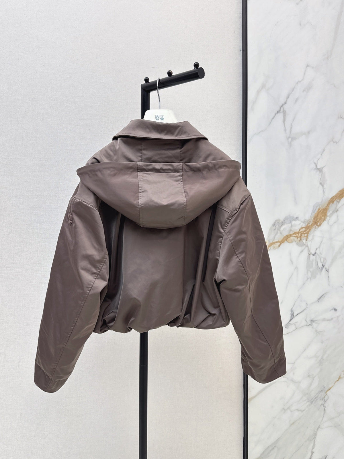 Prada/26 Latest Gray-Coffee Goose Down Short Jacket