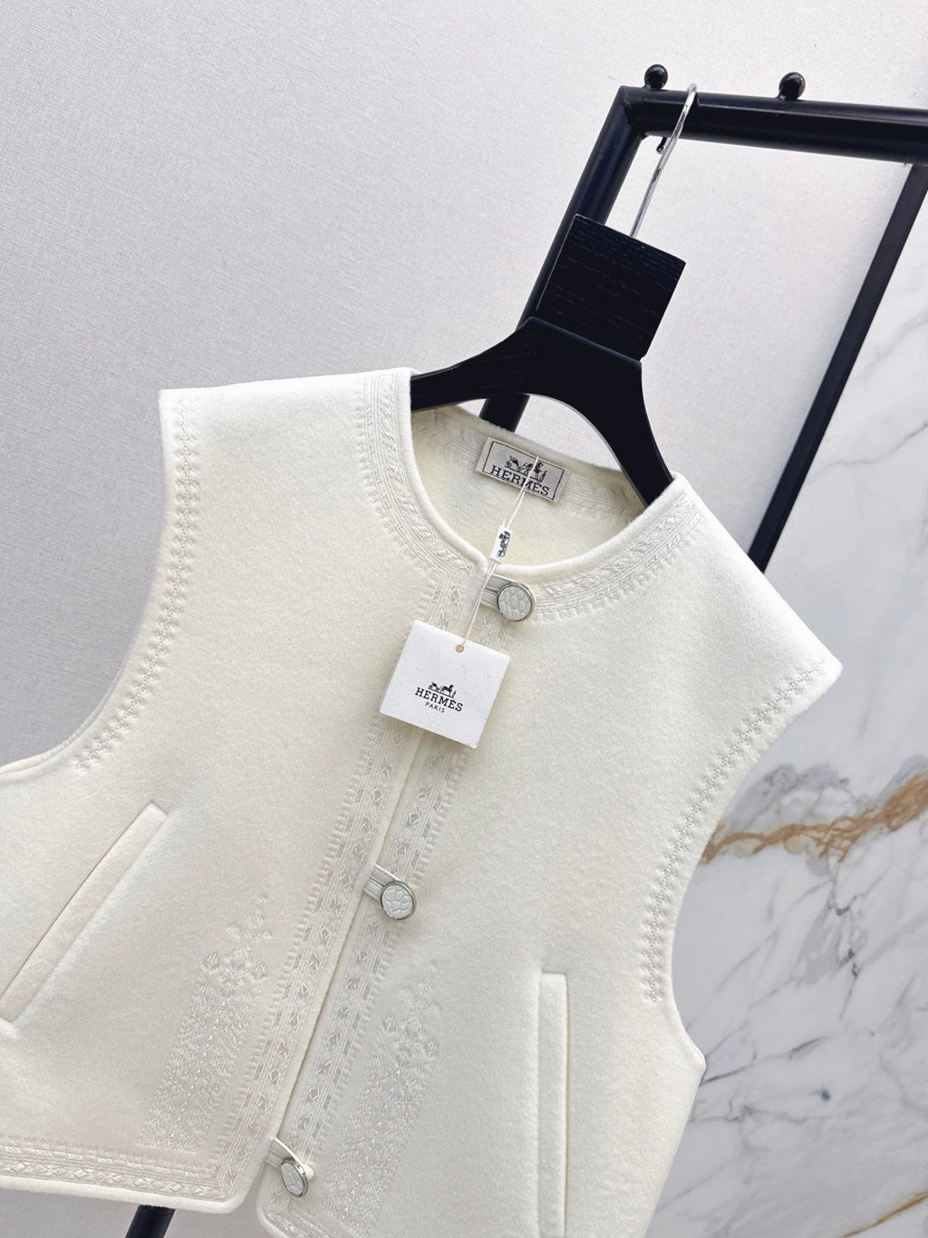 Hermès / 26 Fall-Winter Latest Double-Sided Wool Vest
