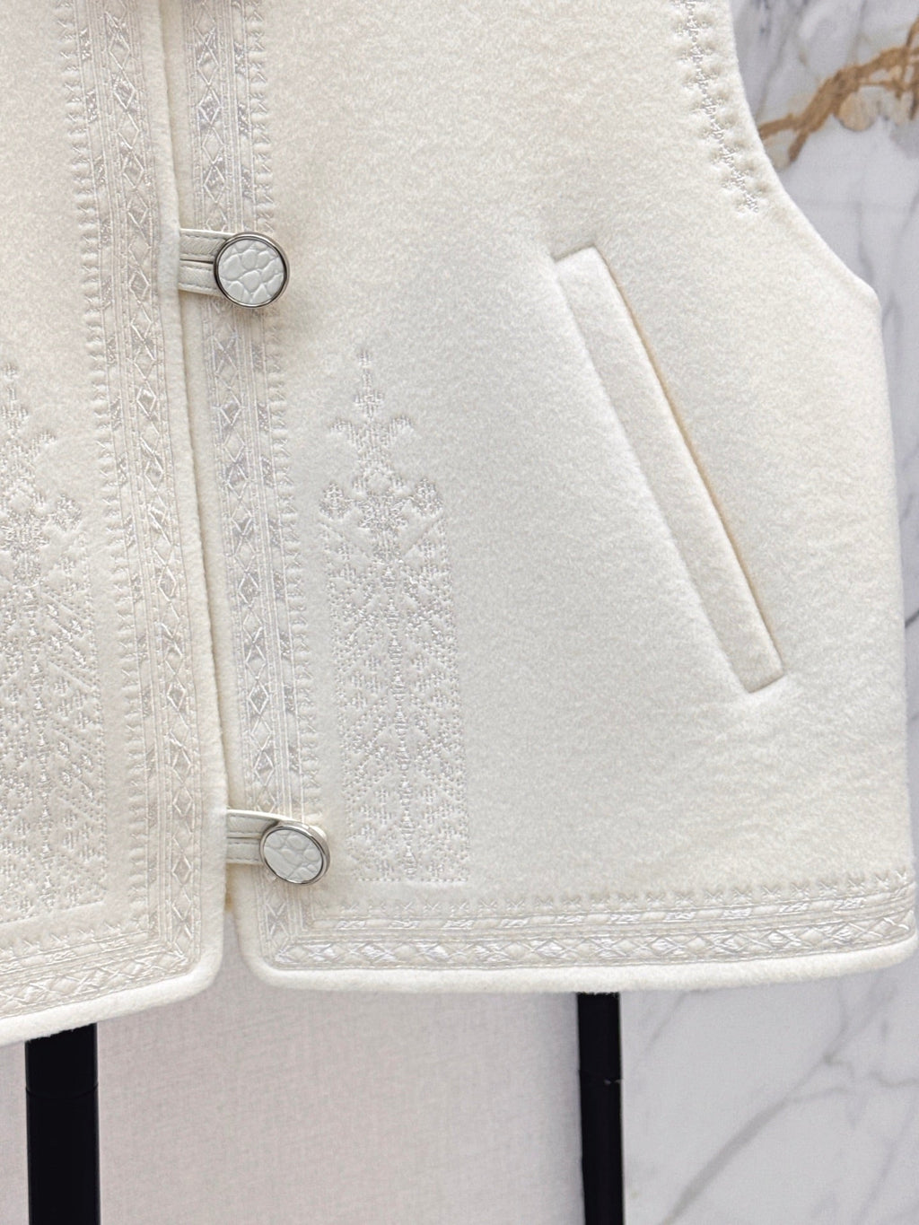 Hermès / 26 Fall-Winter Latest Double-Sided Wool Vest