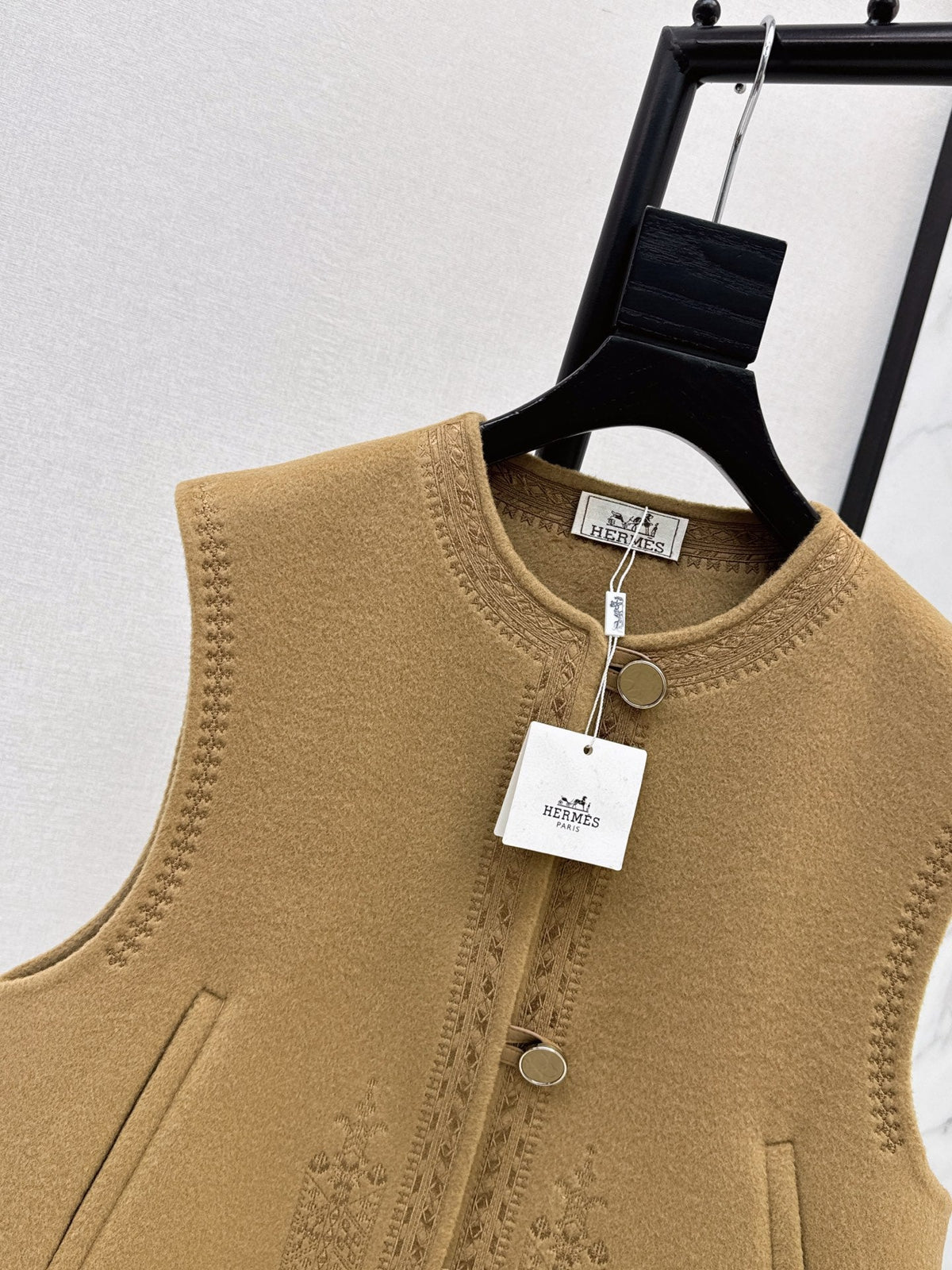 Hermès / 26 Fall-Winter Latest Double-Sided Wool Vest