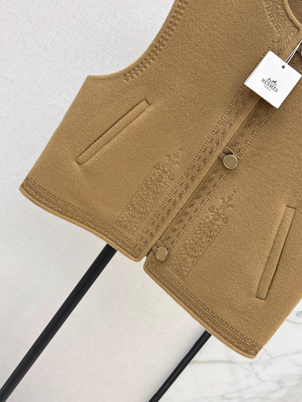 Hermès / 26 Fall-Winter Latest Double-Sided Wool Vest