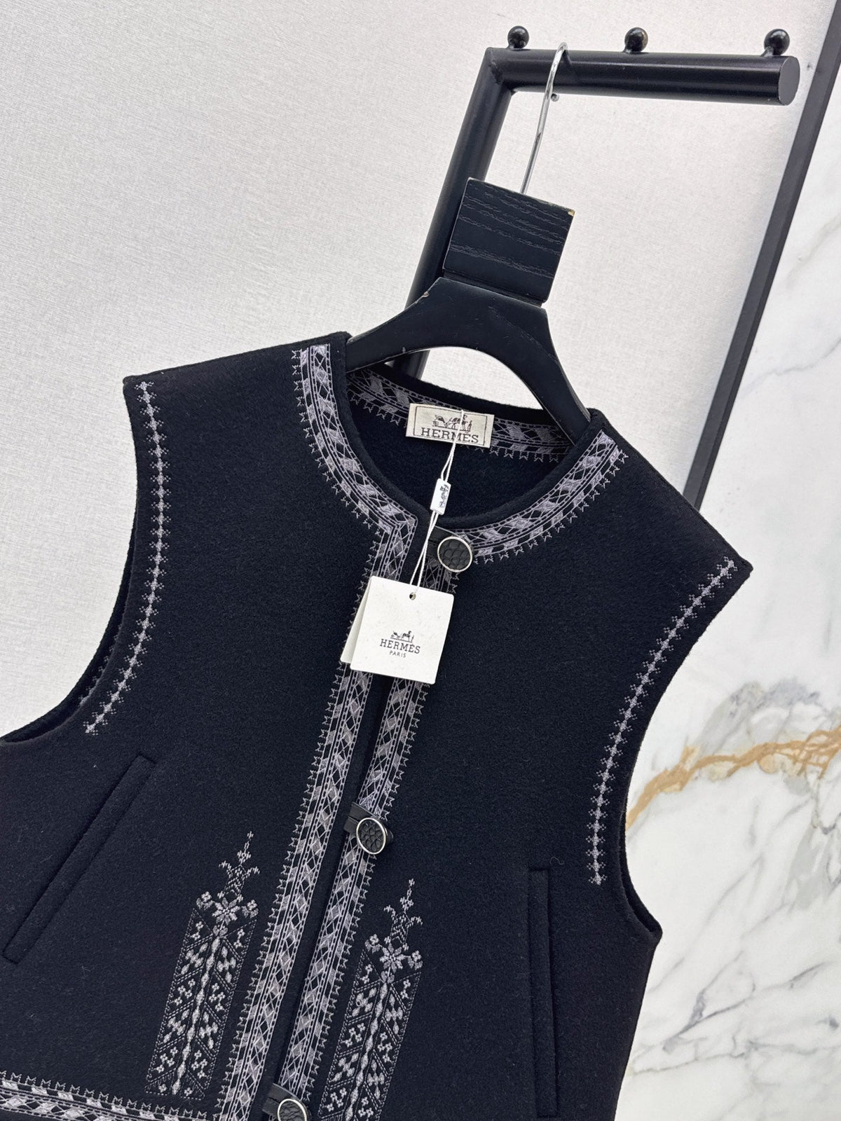 Hermès / 26 Fall-Winter Latest Double-Sided Wool Vest