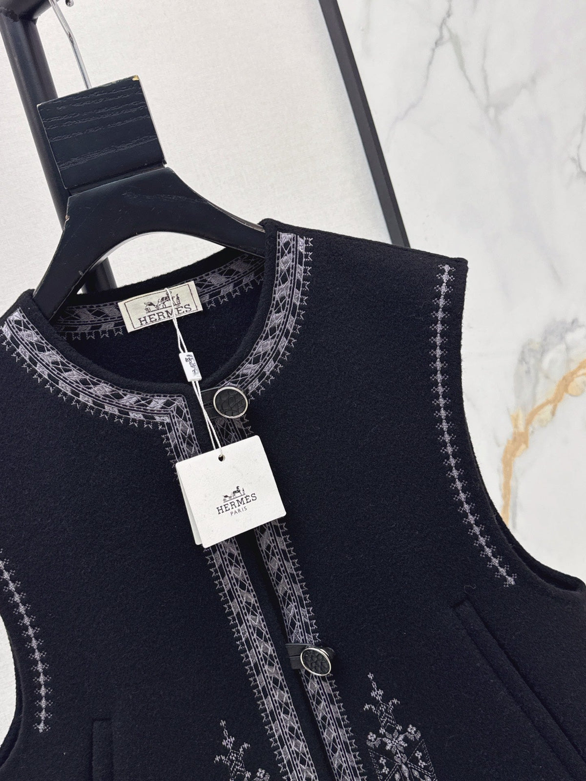 Hermès / 26 Fall-Winter Latest Double-Sided Wool Vest