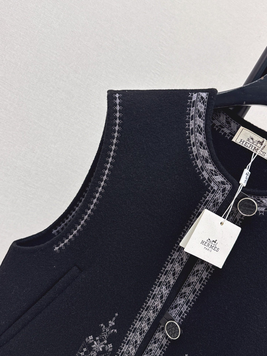 Hermès / 26 Fall-Winter Latest Double-Sided Wool Vest