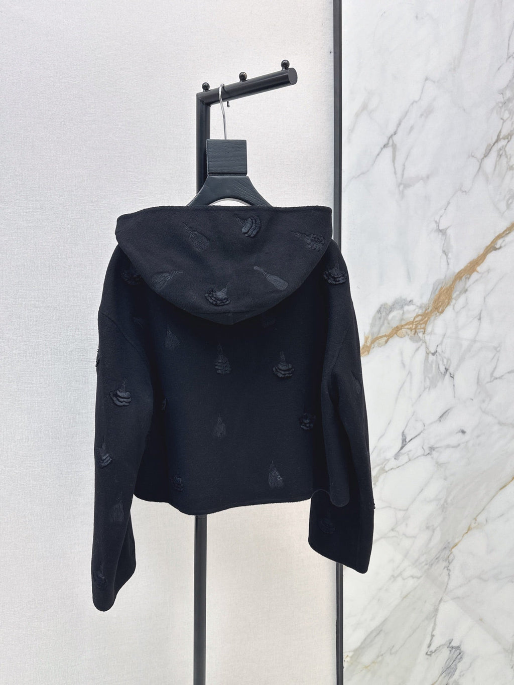 Hermès / 26 Fall/Winter Latest Hooded Double-Sided Wool Coat