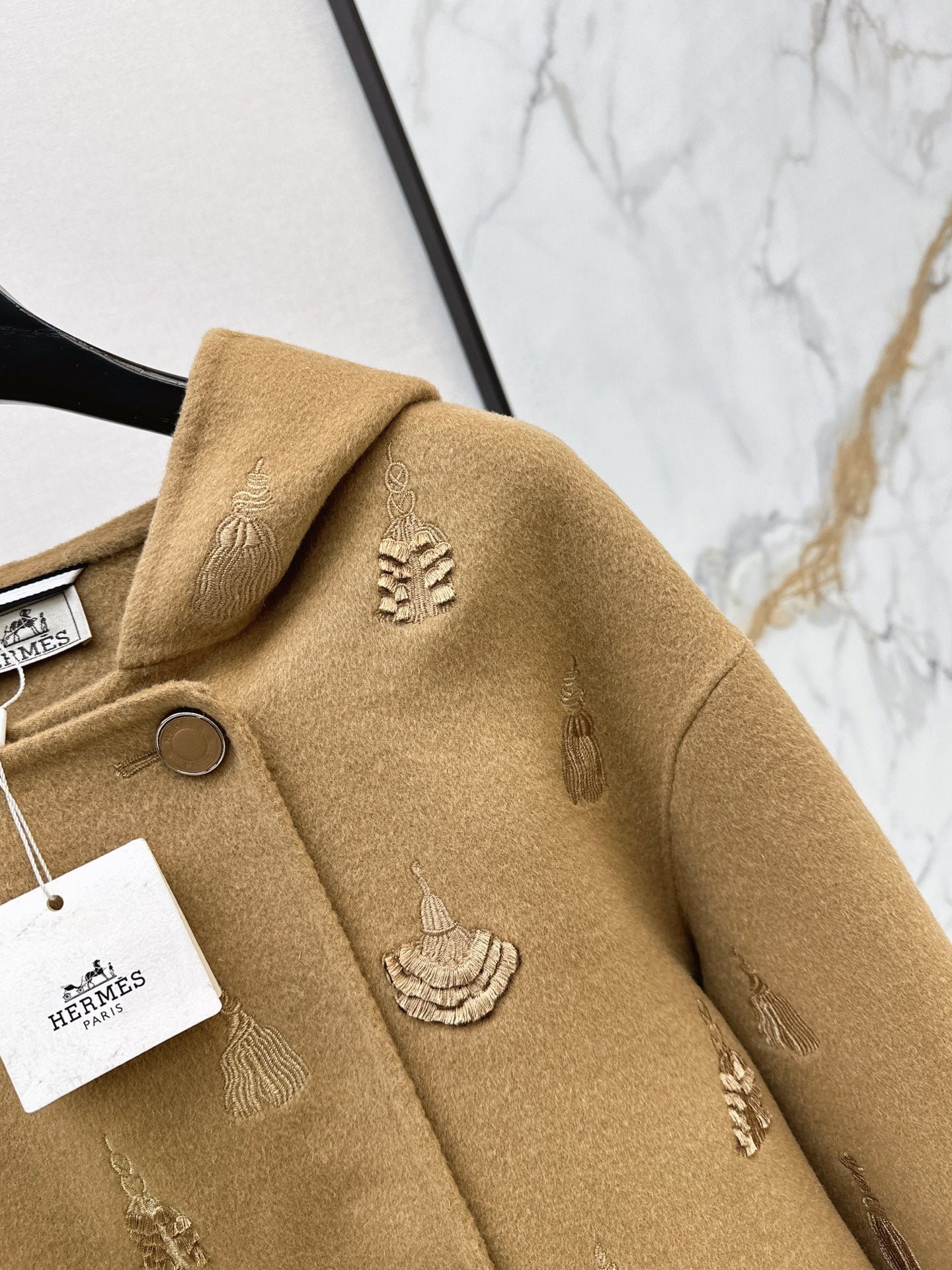 Hermès / 26 Fall/Winter Latest Hooded Double-Sided Wool Coat