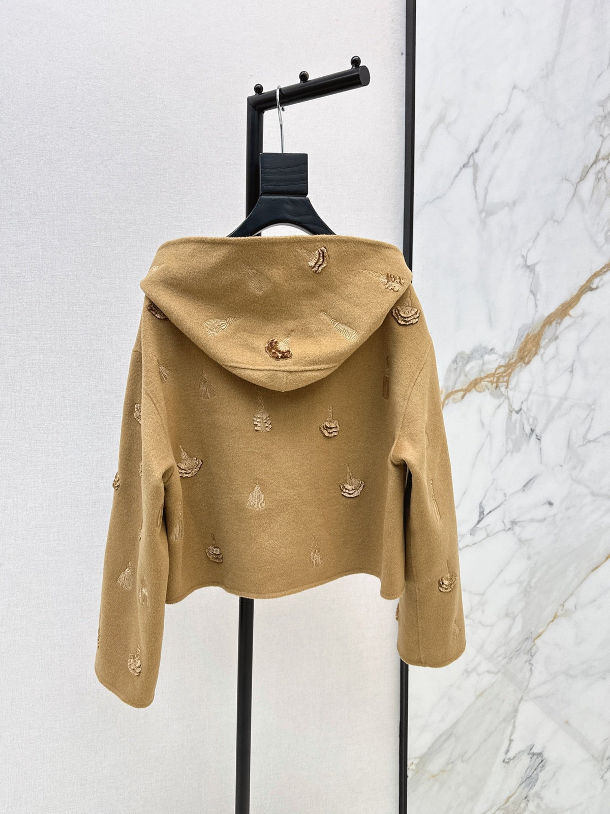 Hermès / 26 Fall/Winter Latest Hooded Double-Sided Wool Coat
