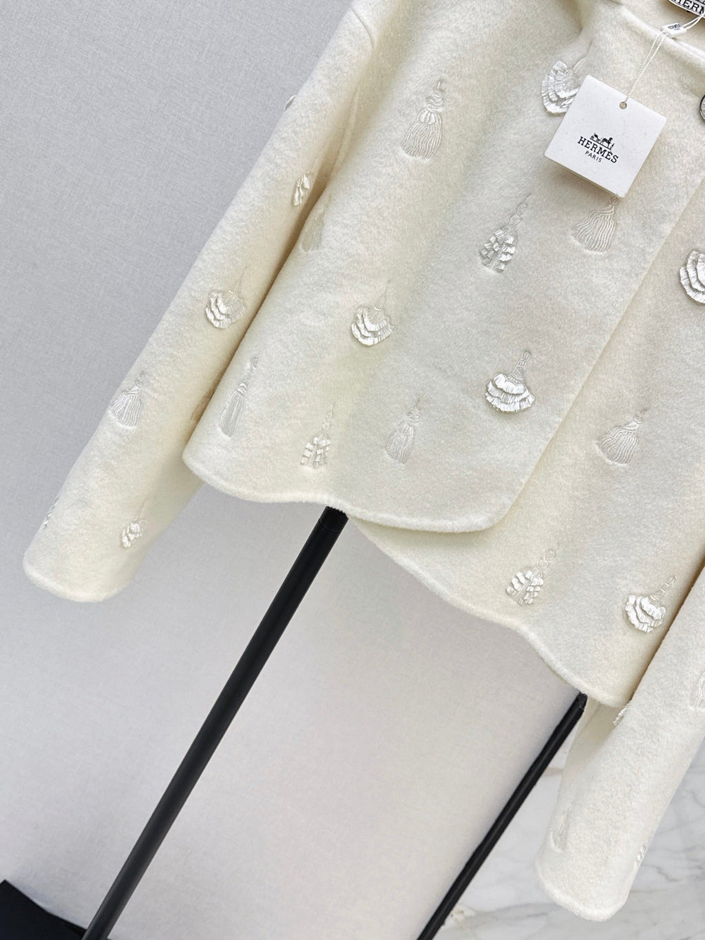 Hermès / 26 Fall/Winter Latest Hooded Double-Sided Wool Coat