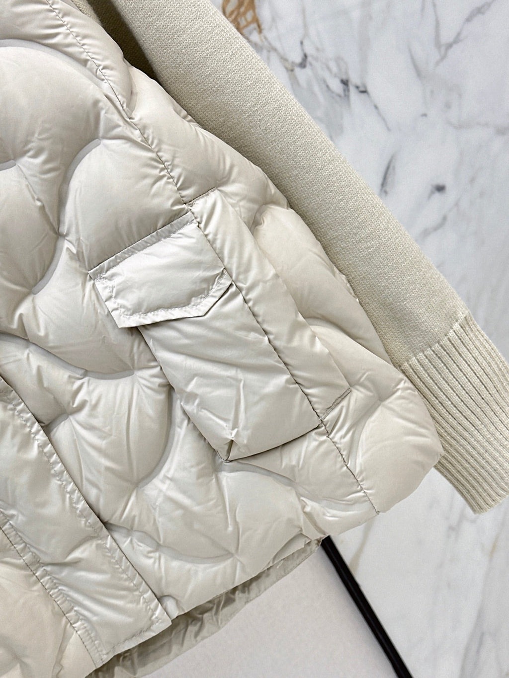 LORO PIANA/26Latest Autumn/Winter Knit-Panel Down Jacket