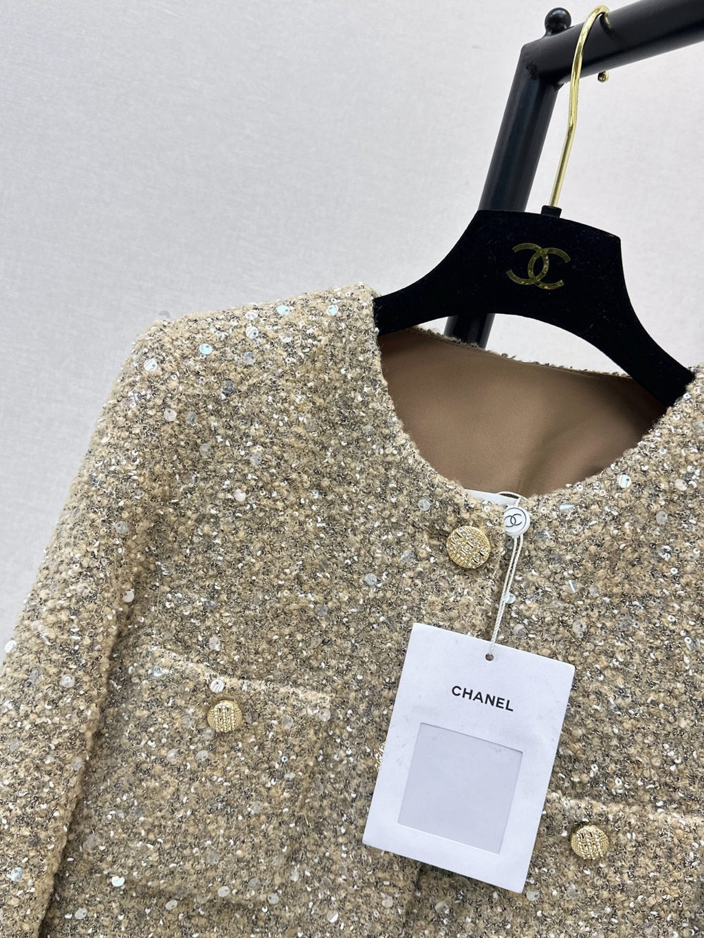 Chanel/26Latest Autumn/Winter Cropped Knit Jacket