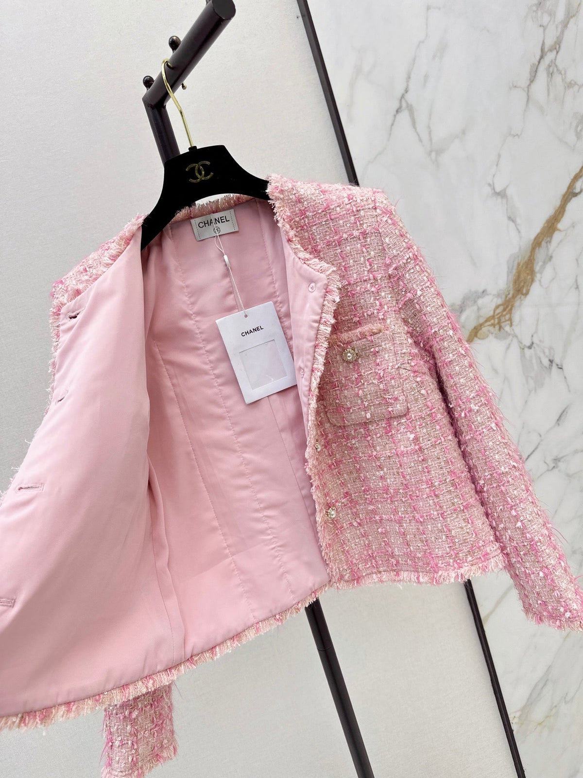 Chanel/26Latest Autumn/Winter Cropped Woven Jacket