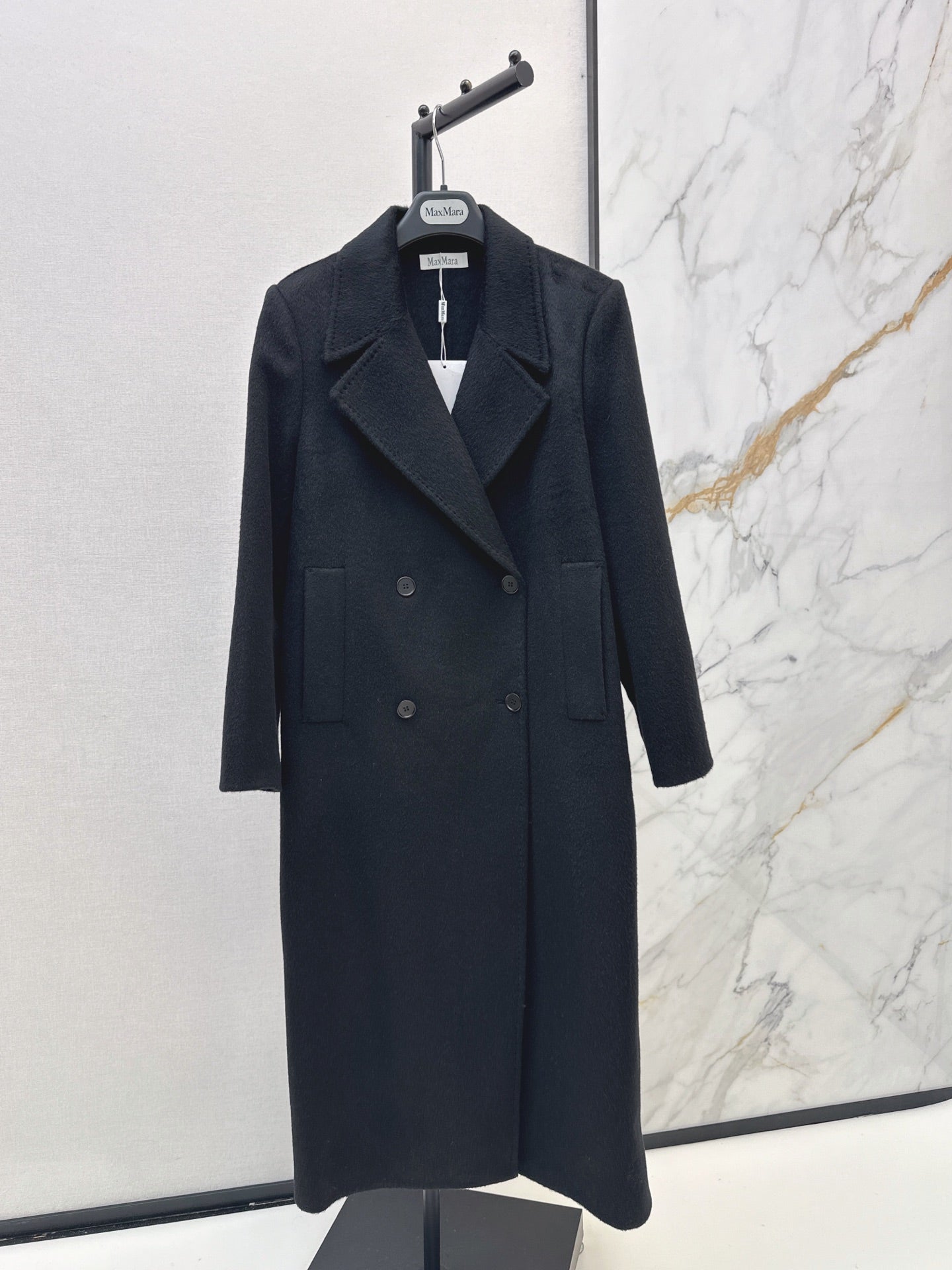 Max Mara/26Latest Minimalist Double-Faced Wool Coat for Autumn/Winter