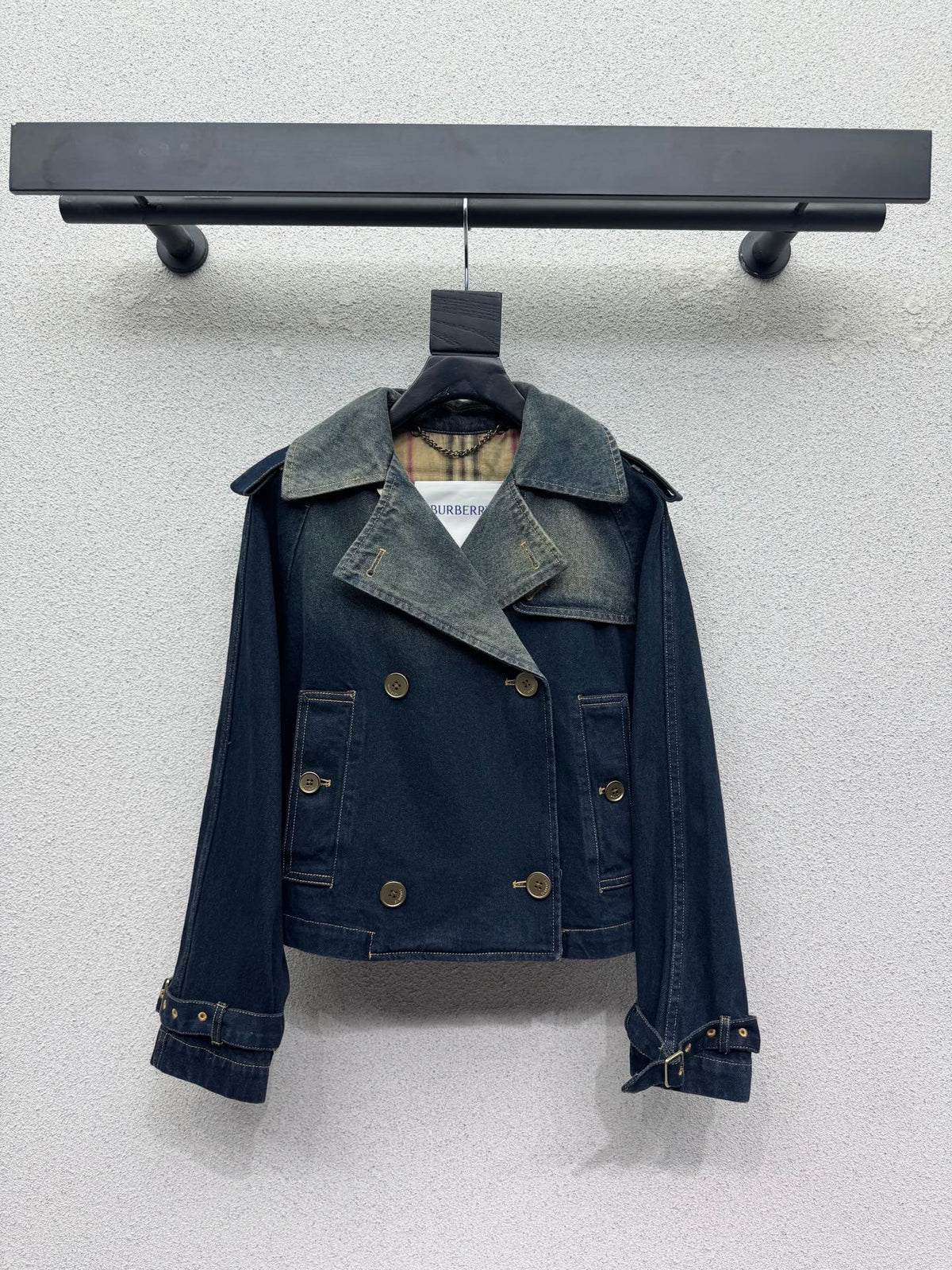 Burberry/26Latest Denim Trench Coat Style
