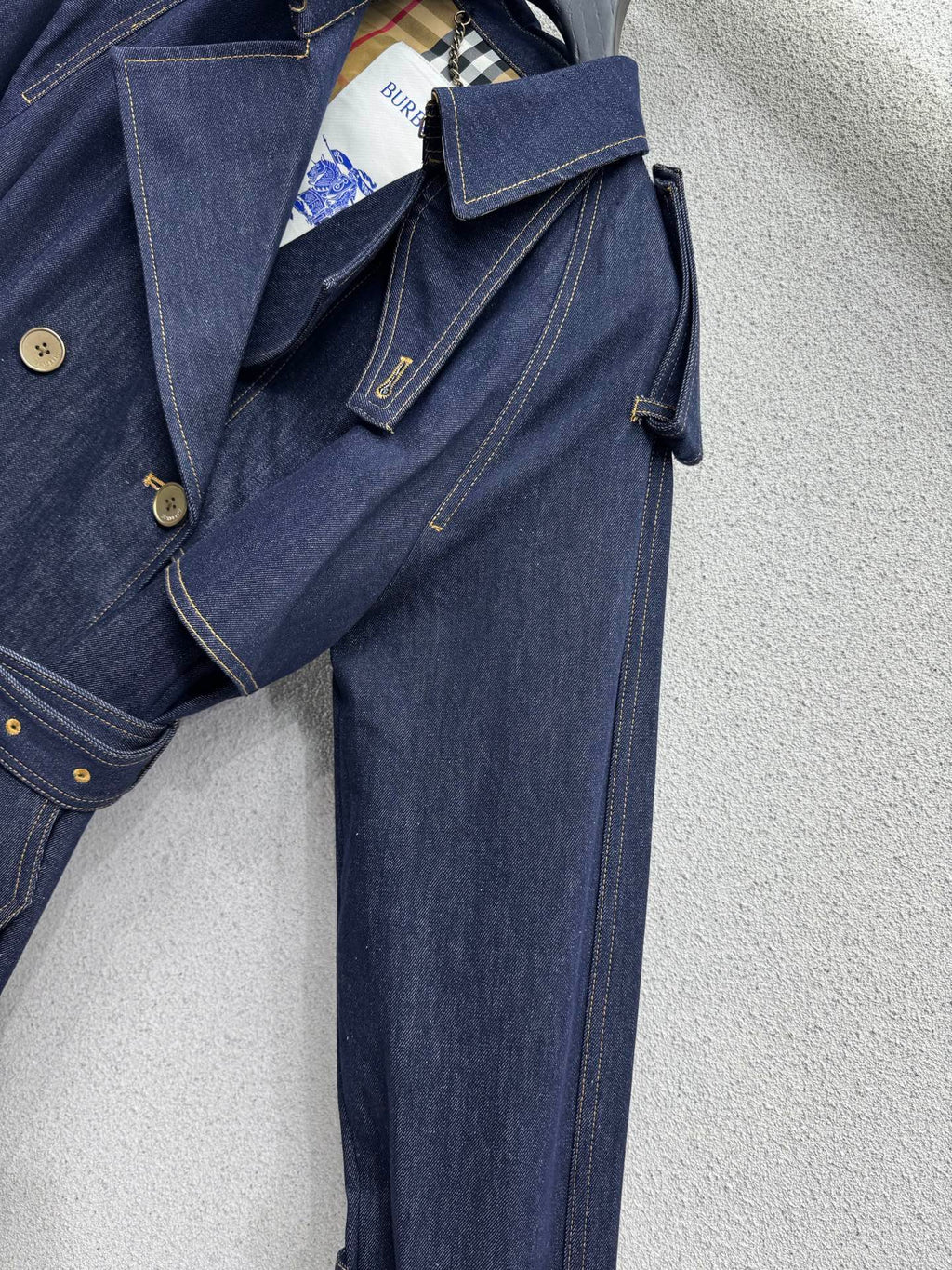 Burberry/26Latest Denim Trench Coat Style