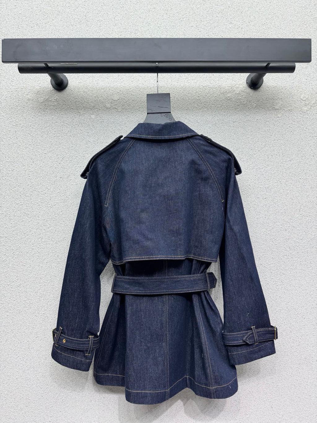 Burberry/26Latest Denim Trench Coat Style