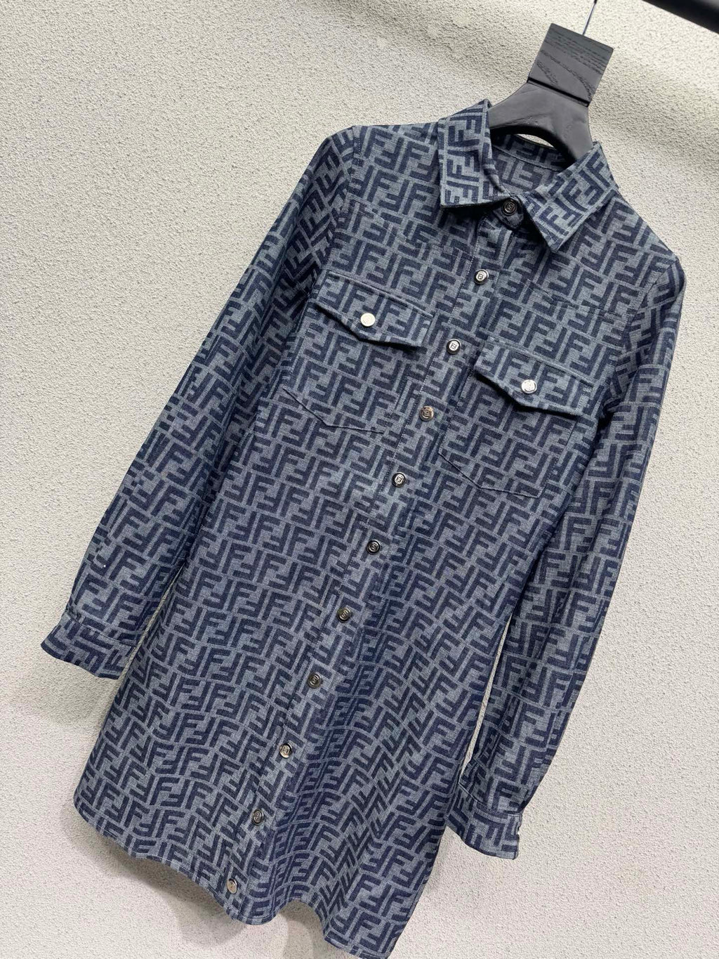 Fendi/26Latest Denim Dress