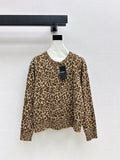 Yves Saint Laurent/26 Fall/Winter Latest Leopard Print Crewneck Cardigan