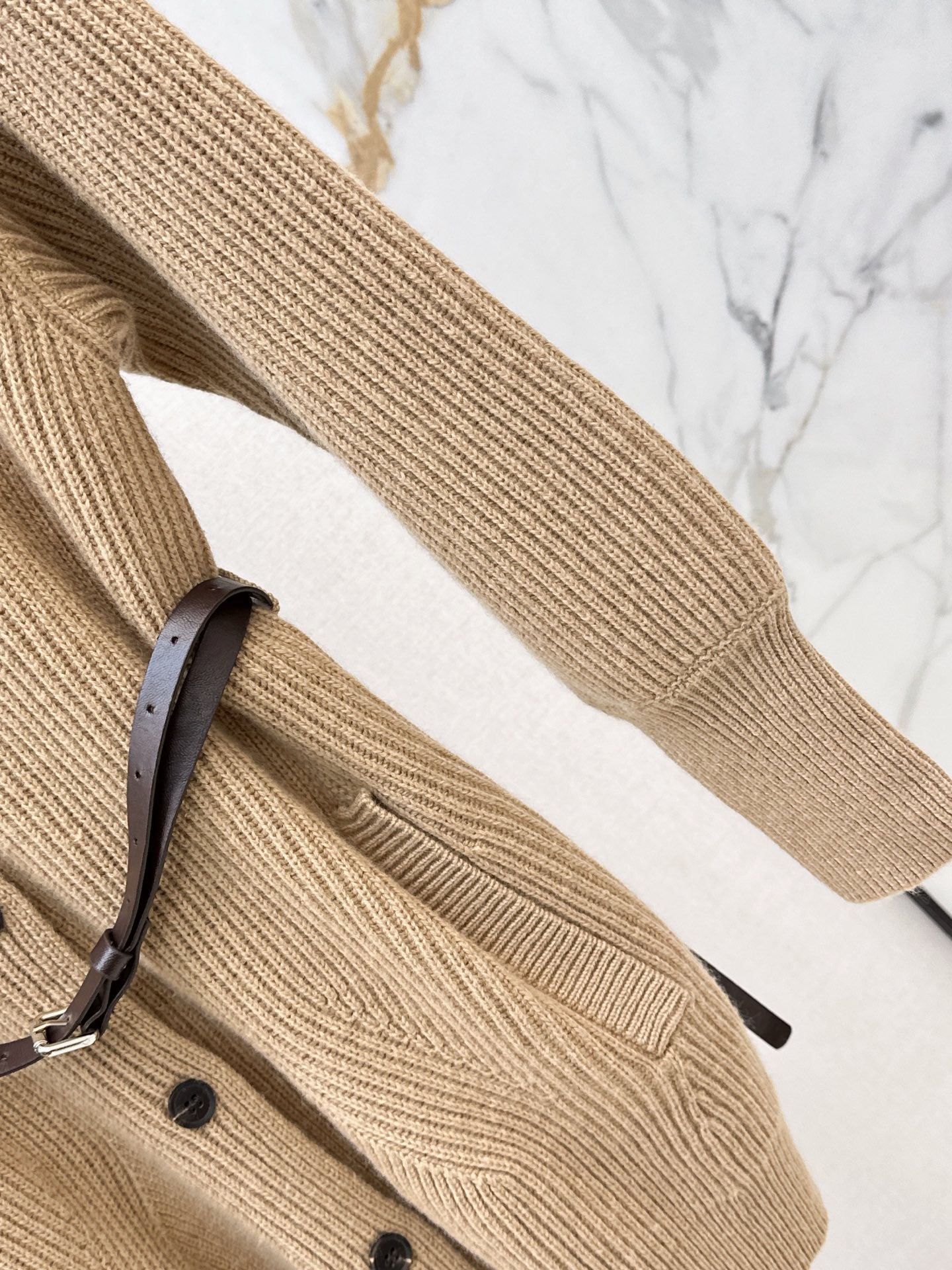 Brunello Cucinelli/26 Early Autumn Latest Long Stand Collar Cardigan