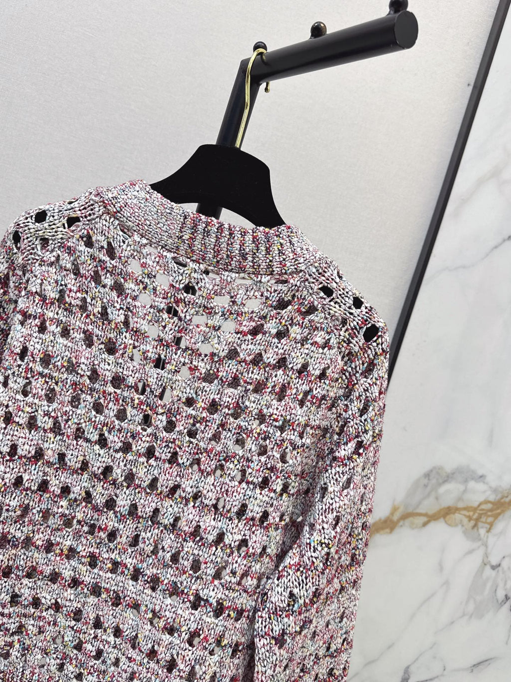 Chanel / 26 Fall-Winter Latest Polka Dot Openwork Cardigan