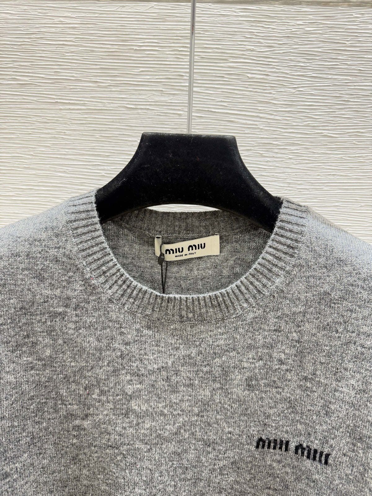 MiuMiu/26 Early Autumn New Colorblock Stripe Crew Neck Knit Long Sleeve