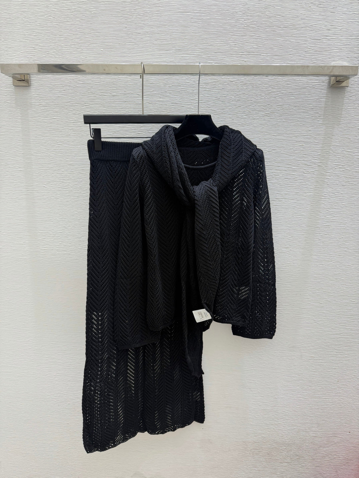 Chanel/26 Early Autumn New Solid Color Simple Knit Set