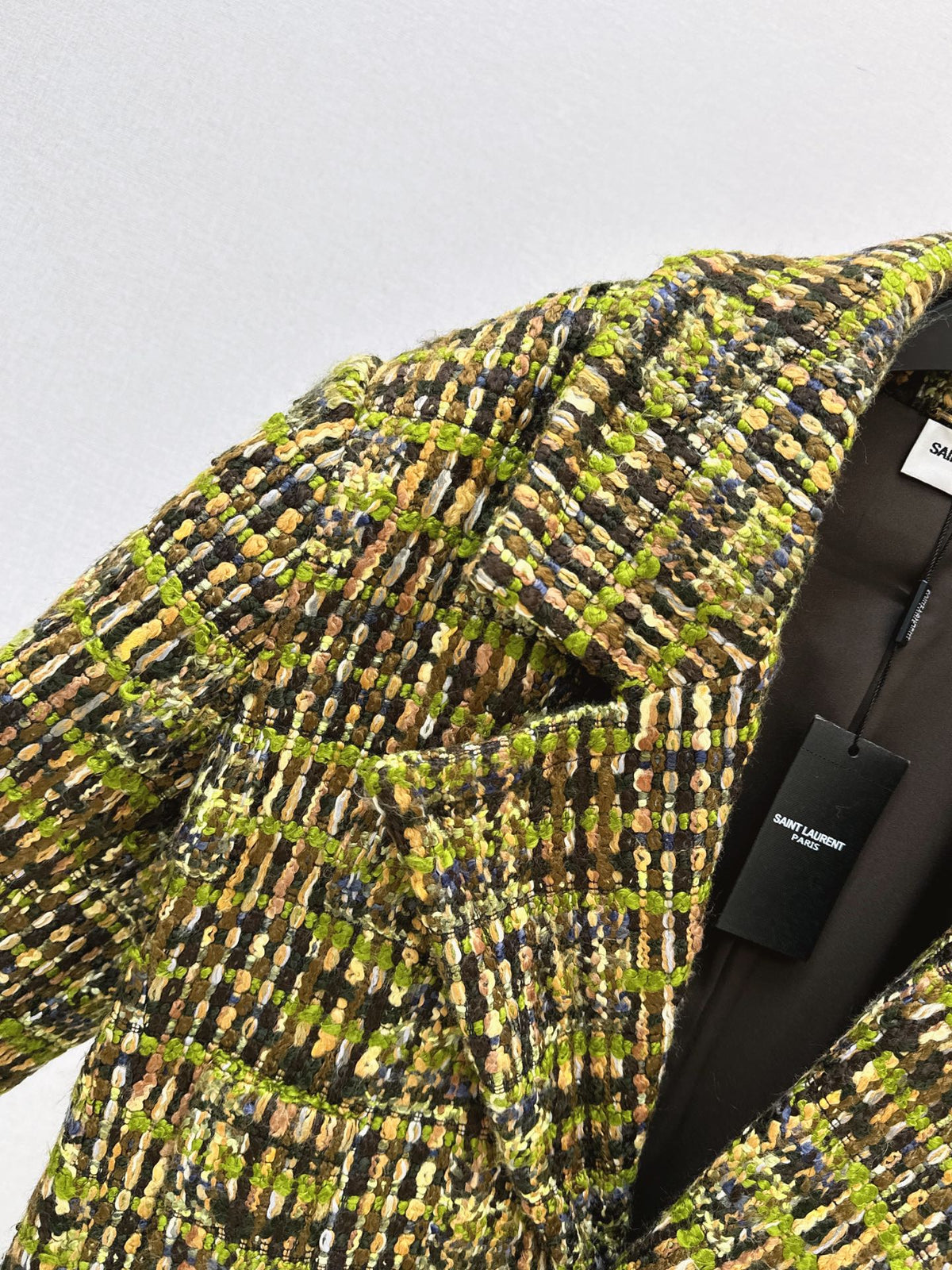 Yves Saint Laurent/26 Fall/Winter Latest High-End Wool Tweed Blazer